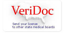 VeriDoc - Send your license to other state medical boards